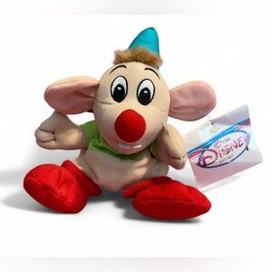 VTG Disney “Gus” Mouse Cinderella Movie Bean Bag Plush Animal NWT    (T86)